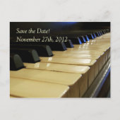 Konzert oder Erwägung Save the Date Postkarte (Vorderseite)