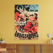Konzert Poster on Avenue de Champs-Elysees Leinwanddruck (Insitu (Wohnzimmer))