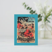 Konzert Poster on Avenue de Champs-Elysees Postkarte (Stehend Vorderseite)