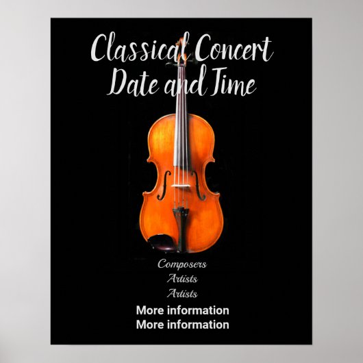 Konzert-Poster zum Anpassen Poster (Vorne)