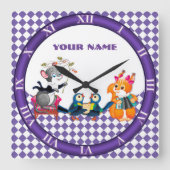 Konzert Quadratische Wanduhr (Vorderseite)