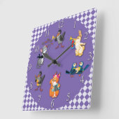 Konzert Quadratische Wanduhr (Winkel)