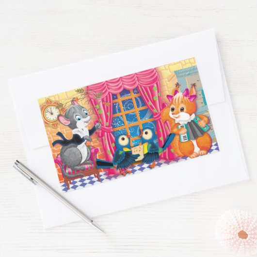 Konzert Rechteckiger Aufkleber (Umschlag)