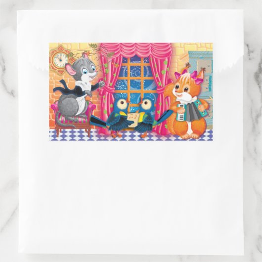 Konzert Rechteckiger Aufkleber (Tasche)