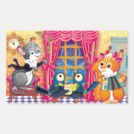 Konzert Rechteckiger Aufkleber