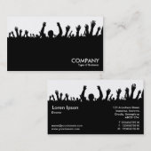 Konzert - Schwarz und Weiß Visitenkarte (Vorne/Hinten)