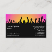 Konzert - Schwarzes, Gelb u. Magenta Visitenkarte (Rückseite)