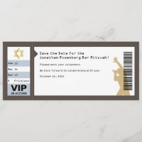 Konzert Ticket Bar Mitzvah in Brown