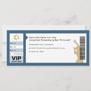 Konzert Ticket Bar Mitzvah Save the Date in der Ma