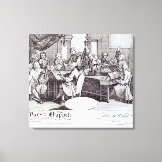 Konzert-Ticket für Marias Kapelle Leinwanddruck (Vorderseite)