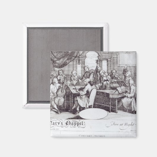 Konzert-Ticket für Marias Kapelle Magnet (Vorderseite/Rückseite)