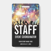 Konzert-Ticket-Mitarbeiter VIP All Access Pass Ausweis (Rückseite)