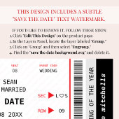 Konzert Ticket Music Gig Einzigartige Hochzeit Save The Date