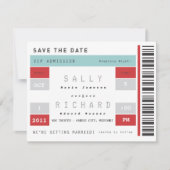 Konzert Ticket Save the Date (Vorderseite)