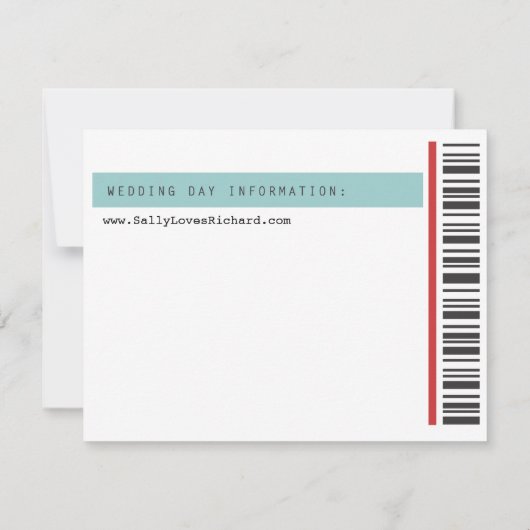 Konzert Ticket Save the Date (Rückseite)