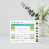 Konzert Ticket Save the Date (Stehend Vorderseite)