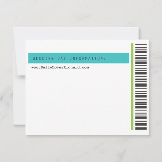 Konzert Ticket Save the Date (Rückseite)