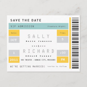 Konzert Ticket Save the Date