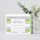 Konzert Ticket Stub UAWG RSVP Karte (Stehend Vorderseite)