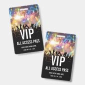Konzert-Ticket VIP All Access Pass  Ausweis (Vorder- & Rückseite)
