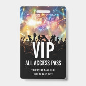 Konzert-Ticket VIP All Access Pass  Ausweis (Rückseite)