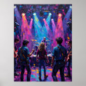 Konzert unter hellen Lichtern Poster (Vorne)