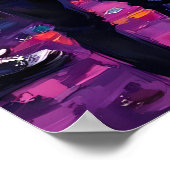 Konzert unter hellen Lichtern Poster (Ecke)