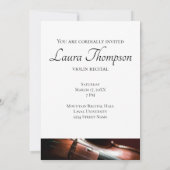 Konzert Violin Strings Erwägung Einladung (Rückseite)