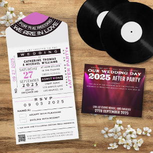 Konzert VIP Ticket mit UAWG Wedding All In One Einladung
