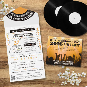 Konzert VIP Ticket mit UAWG Wedding All In One Einladung