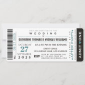 Konzert VIP Ticket und UAWG Wedding Einladung (Rückseite)