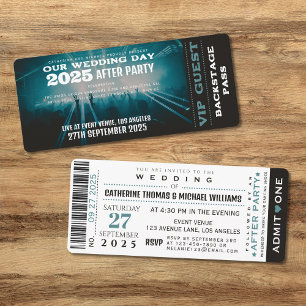 Konzert VIP Ticket und UAWG Wedding Einladung