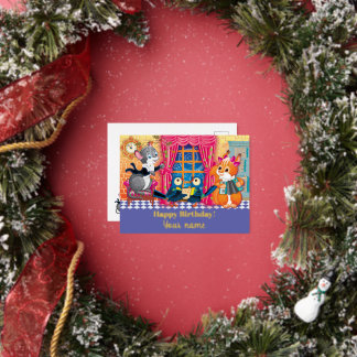 Konzert Young Animal Folien Feiertagspostkarte