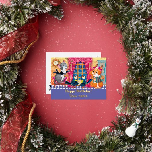 Konzert Young Animal Folien Feiertagspostkarte (InSitu)