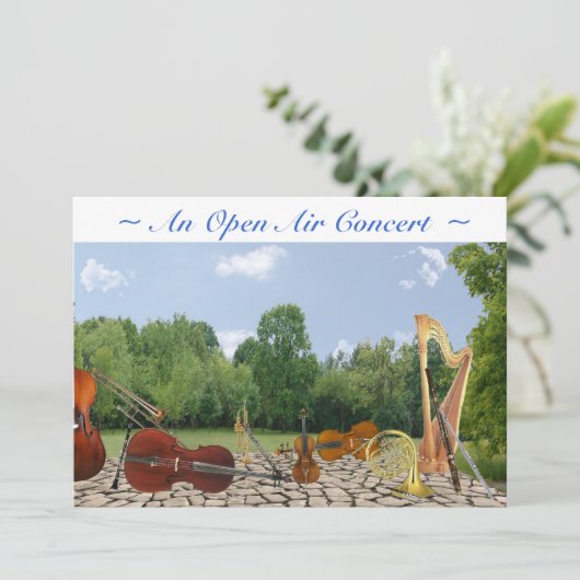 Konzerteinladung Einladung (Stehend Vorderseite)