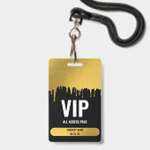 Konzertfestival VIP Individuelle Name Ausweis (Vorderseite mit Lanyard)