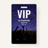 Konzertfestival VIP Individuelle Name Ausweis (Vorderseite)