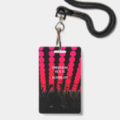 Konzertfestival VIP Individuelle Name Ausweis (Rückseite mit Lanyard)