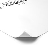 Konzertflügel-Patent Poster (Ecke)