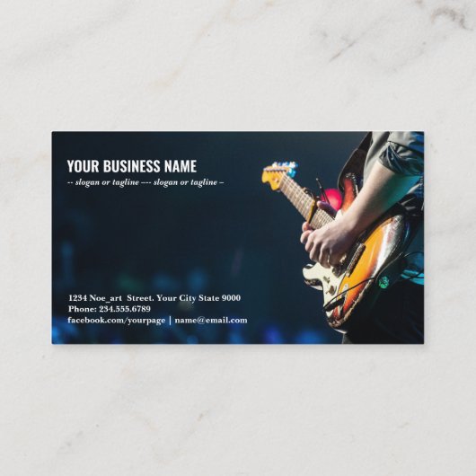 Konzertgitarrist Visitenkarte (Rückseite)