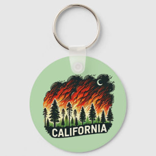 KONZERTIERTER KALIFORNIA FEUER Schlüsselanhänger