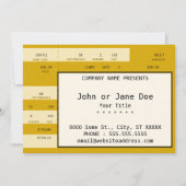 Konzertkarte (Vorderseite)