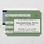 Konzertkarte für Grünhäuser Einladung (Vorne/Hinten)