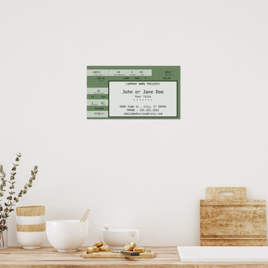 Konzertkarte Poster (Küche)