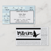 Konzertkarte Visitenkarte (Vorne/Hinten)