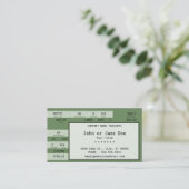 Konzertkarte Visitenkarte (Stehend Vorderseite)