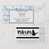 Konzertkarte Visitenkarte (Vorne/Hinten)