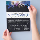 Konzertkreuz, Party-Event-Plannerwerbung Flyer (Hand)