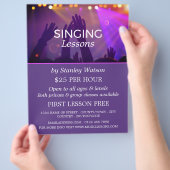 Konzertmassen, Vokallehrgänge Werbung Flyer (Hand)