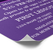 Konzertmassen, Vokallehrgänge Werbung Poster (Ecke)